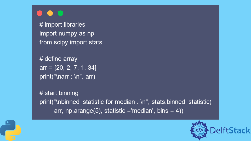 Bin Data Using SciPy, NumPy And Pandas In Python | Delft Stack